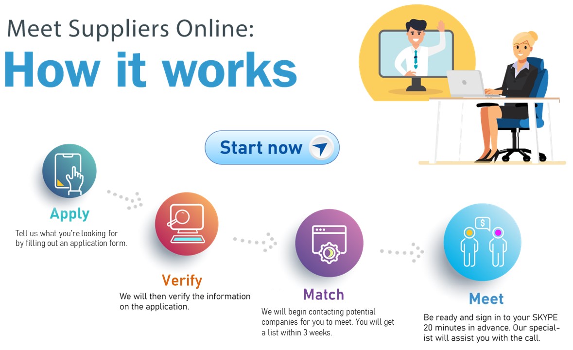 Meet suppliers online